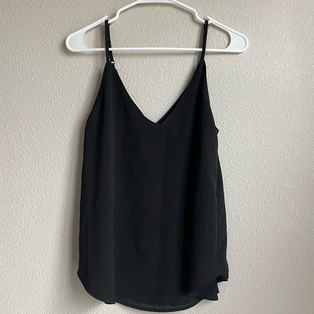 Cotton on black mesh tank top